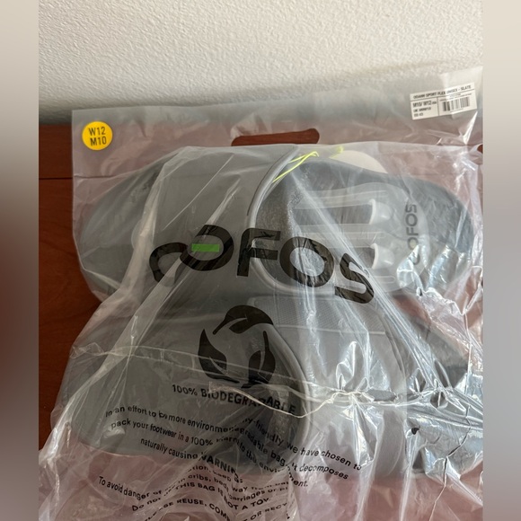 OOFOS Gray Men's Slide Sandals - Picture 4 of 4